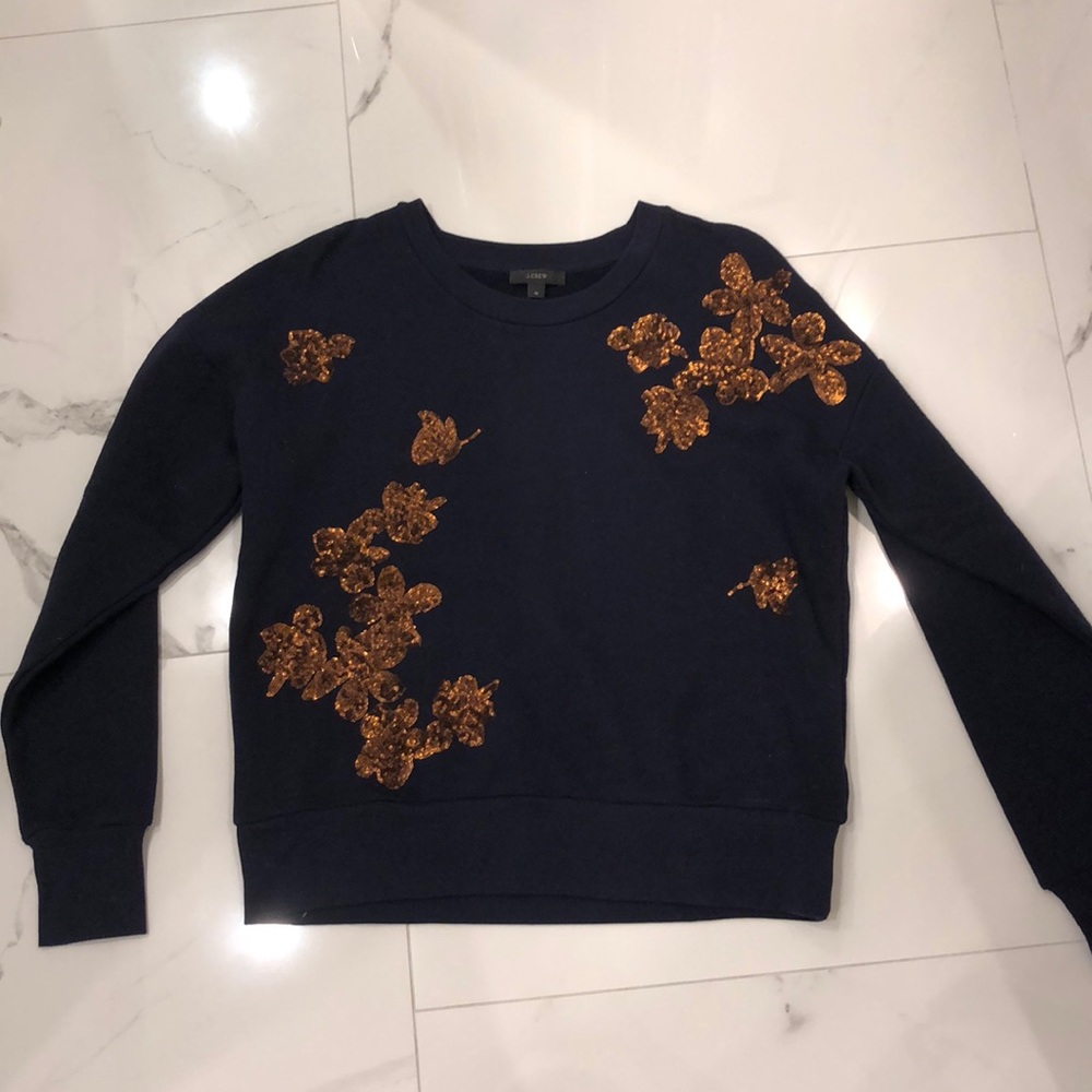 JCREW sweatshirt embellished